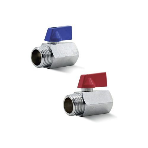 Mini vanne d’arrêt 1/2 MF rouge