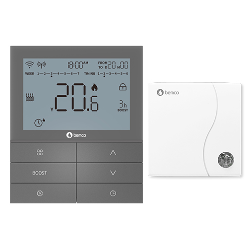 Thermostat sans fil gris