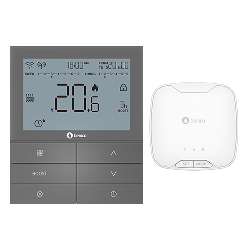 Thermostat avec Wi-Fi gris