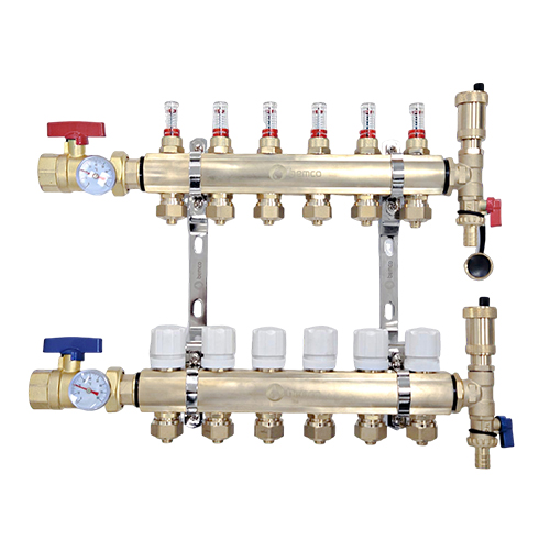 Collecteur laiton 2 circuits 3/4 EK